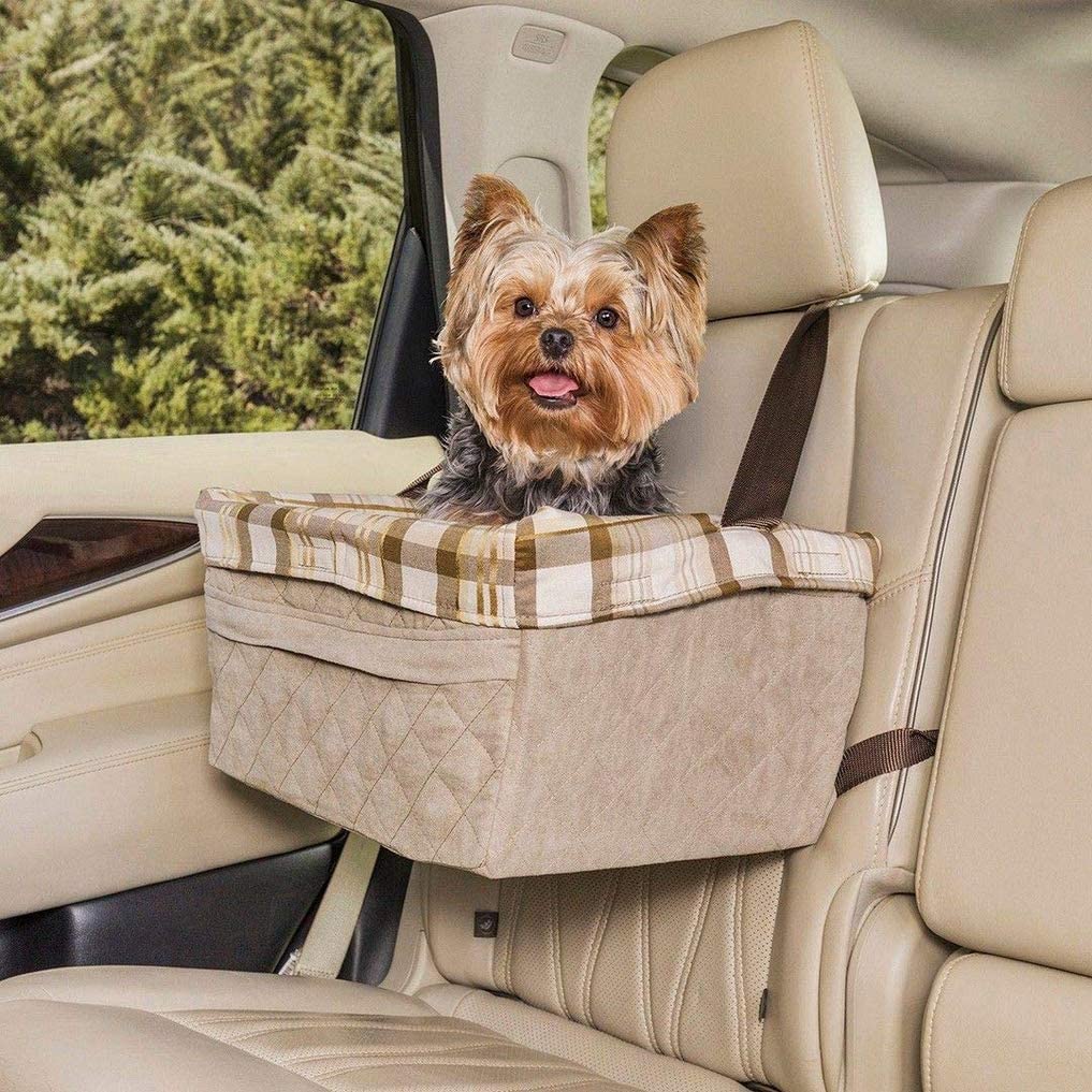 PetSafe Happy Ride Quilted Booster Seat, Dog booster seat for cars trucks, Easy-to-adjust strap - Image 2