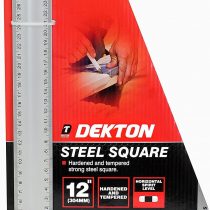DEKTON DT55354 12 Aluminium Square, 240 V, Black/Red