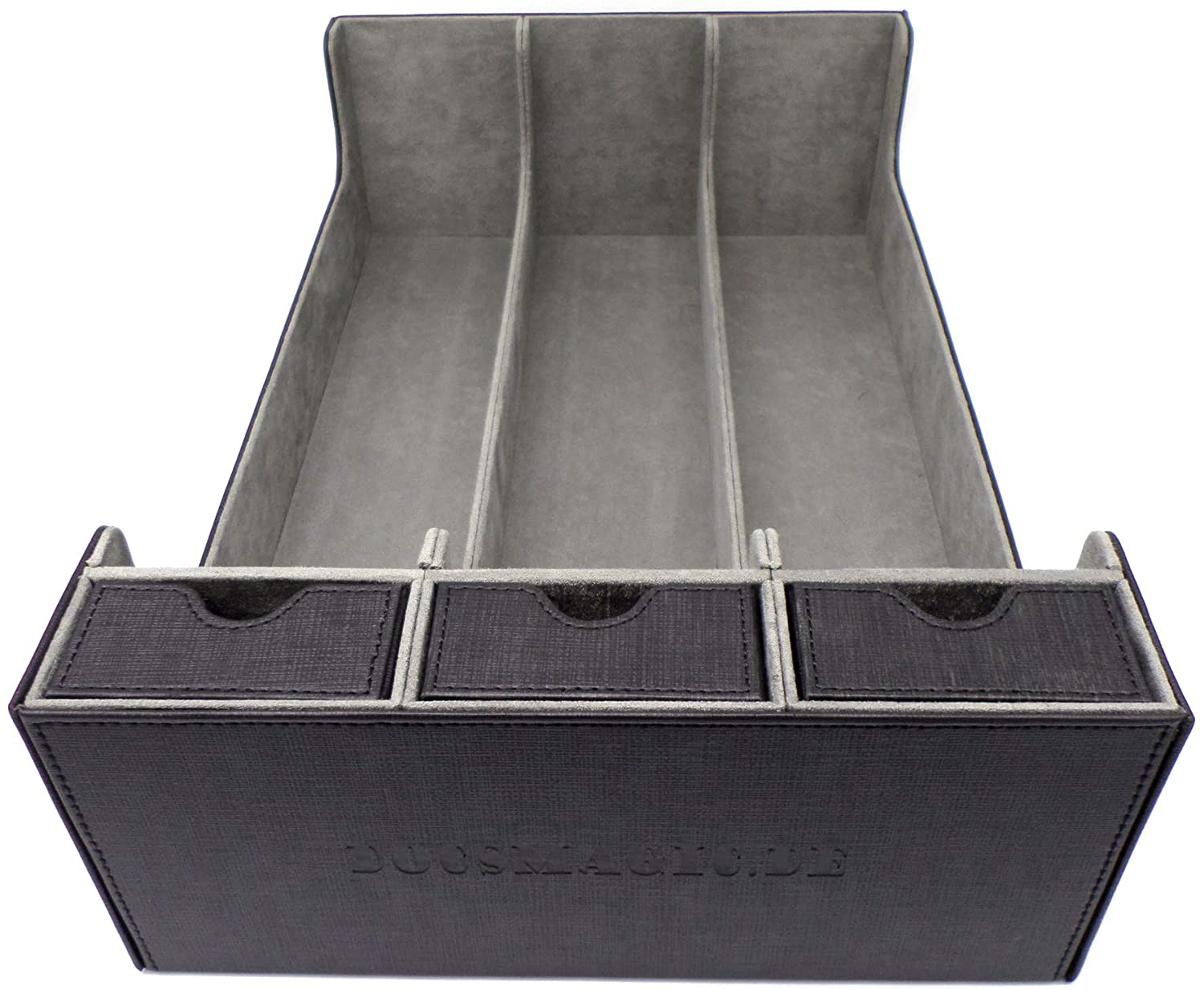 docsmagic.de Premium 3-Row Trading Card Storage Box Black + Trays & Divider - MTG PKM YGO - Image 4