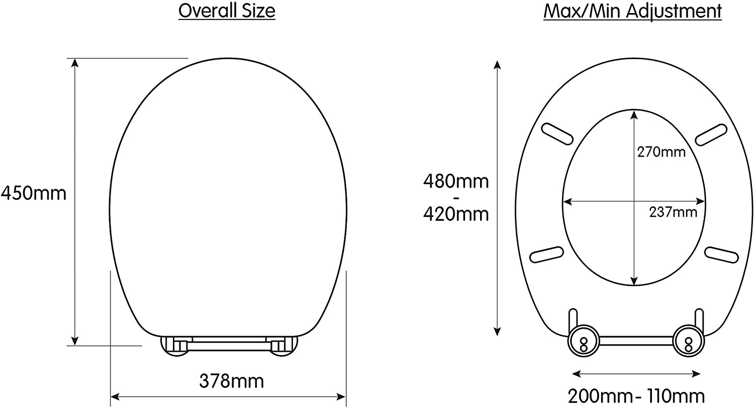 Croydex Maitland Wooden Toilet Seat White Oak - Image 4