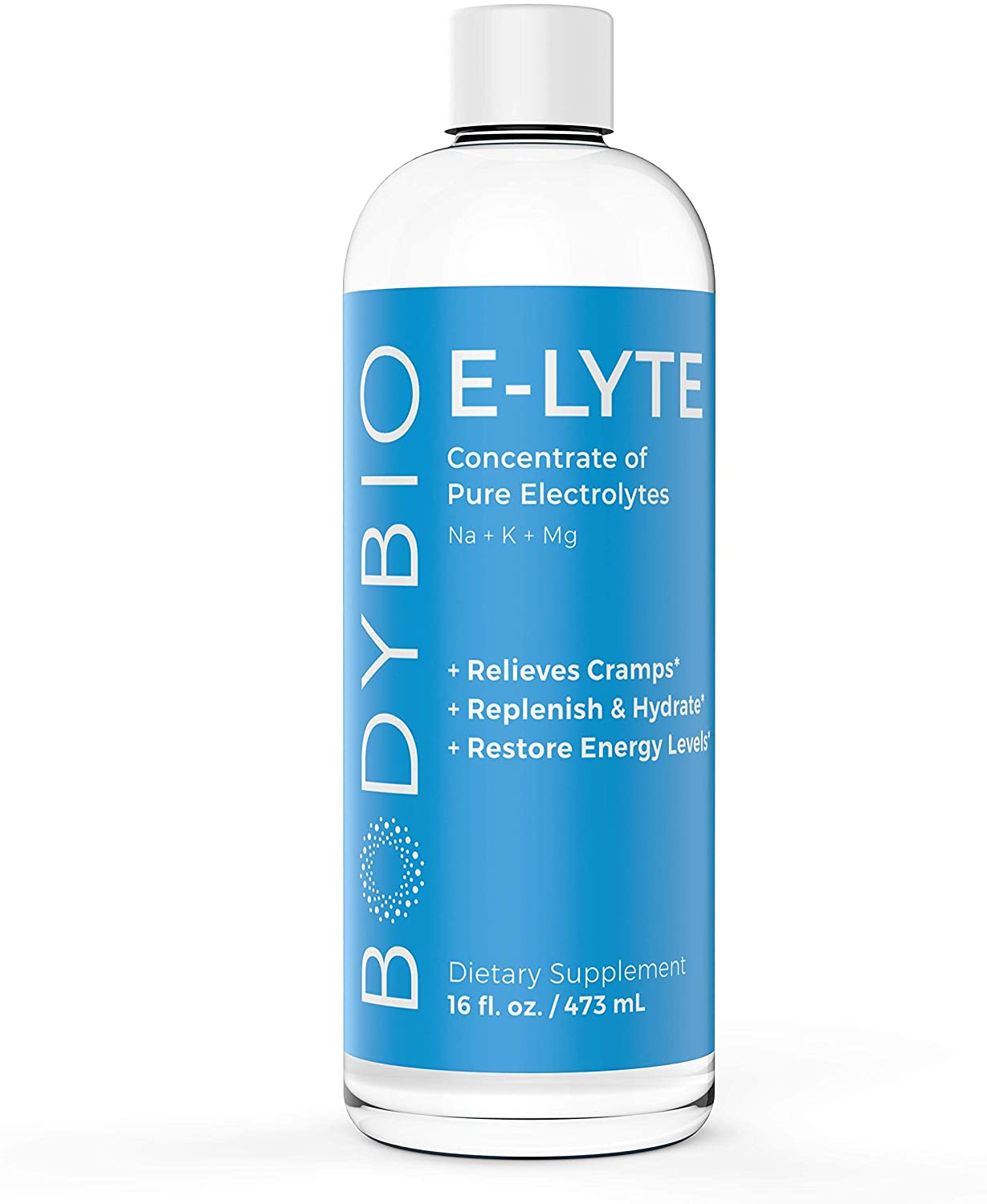 BodyBio e-Lyte, Liquid Electrolyte Concentrate for Clean Hydration Energy & Cramp Relief, No Sugar, No Artificial Flavors