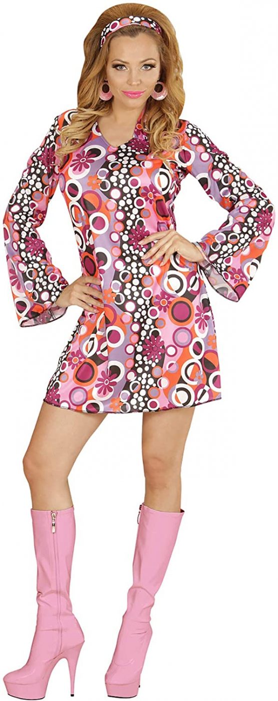 Adult costume, groovy, seventies, mini dress