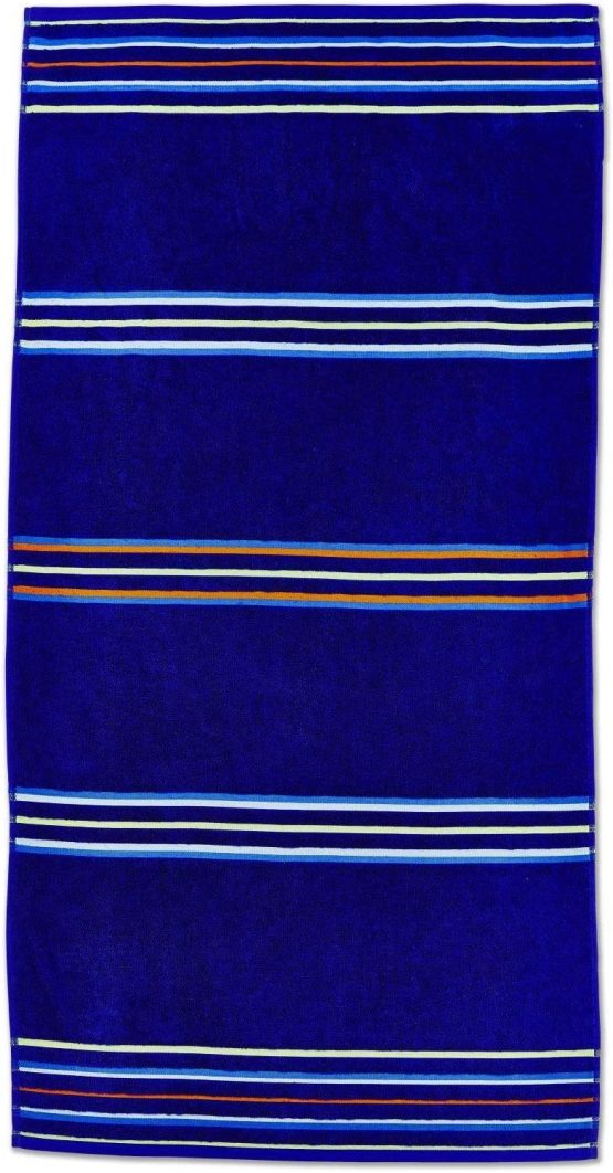 Catherine Lansfield Rainbow Pair Beach Towels Blue - Image 2