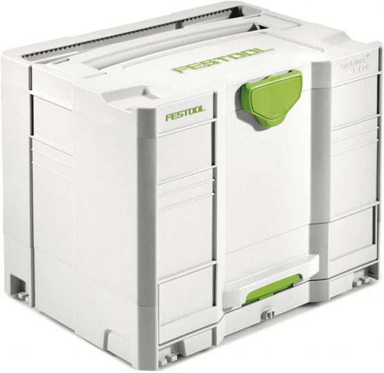 Festool 200118 SYS-Combi 3 Systainer T-Loc - White, 15.8 x 11.6 x 12.6 inches