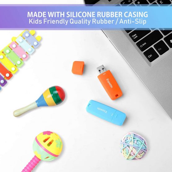 Espeon 3-Pack 32GB USB 2.0 Flash Drive, Vibrant colours - Orange, Yellow, Red - Image 2