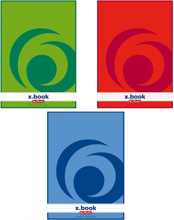 Herlitz A4 Blank Writing Pad (100 Sheets per Pad, Pack of 5) - Image 2