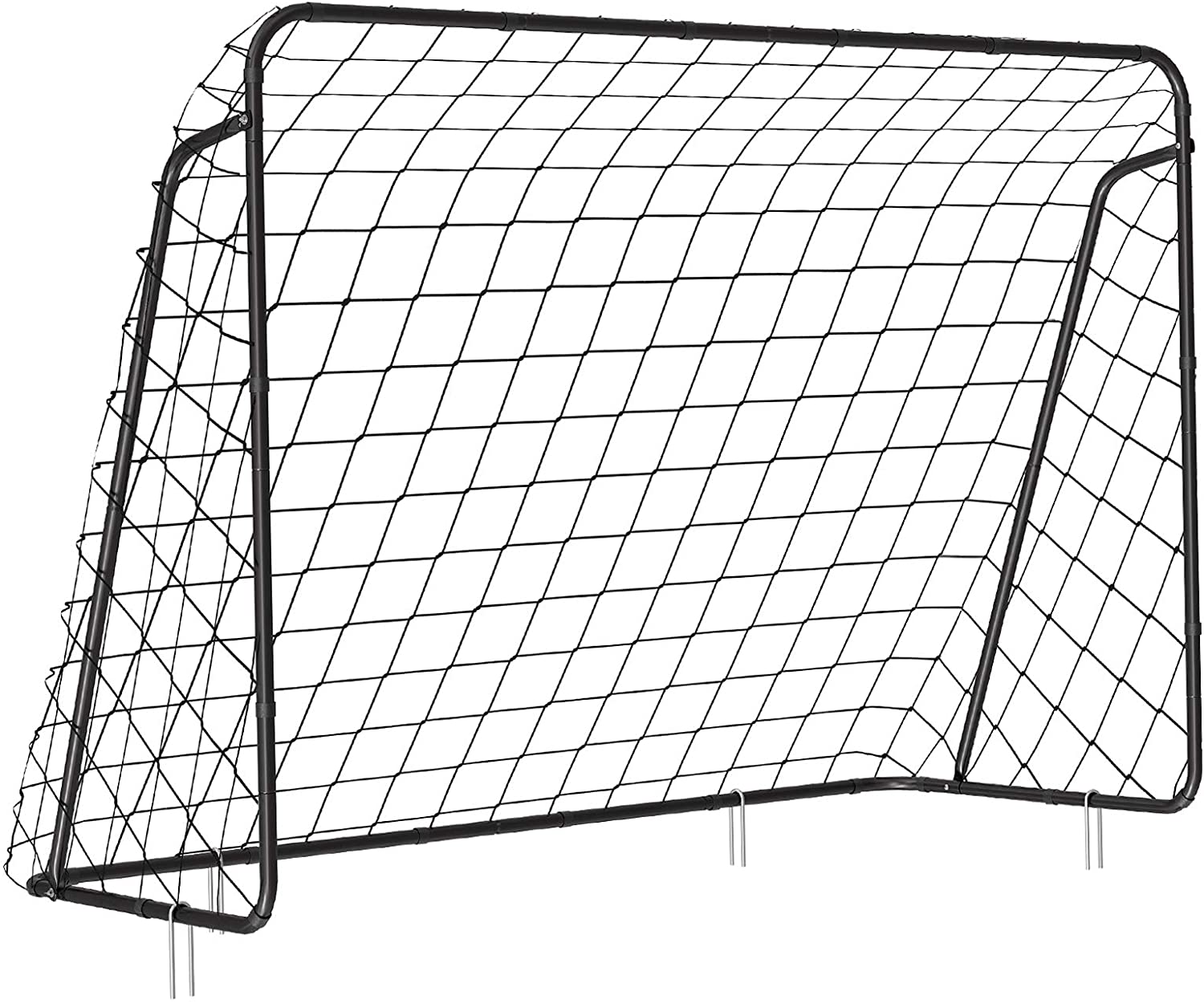 SONGMICS Children's Football Goal, Football Net, Quick Setup, for Garden Yard, Park, Beach, Iron Tubes, PE Net
