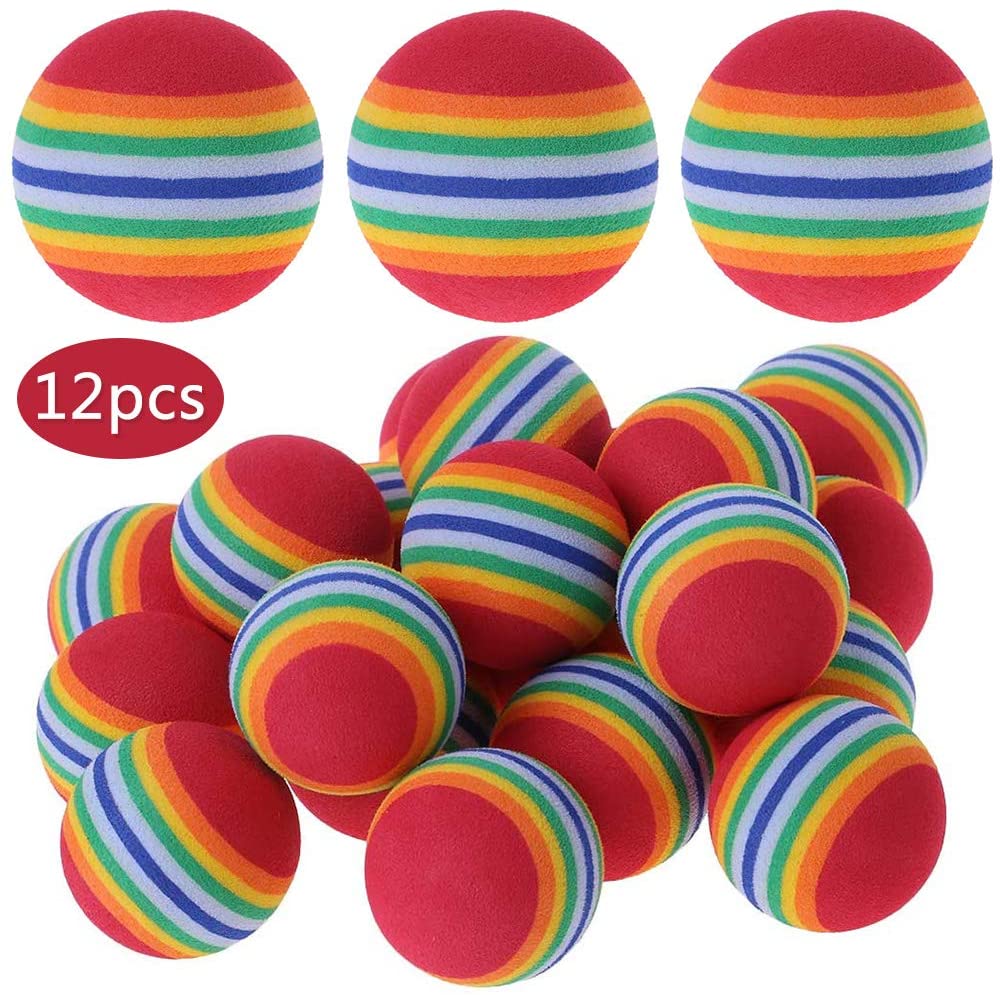 BESLIME Sponge Golf Ball Golf, 12PCS Practice Golf Balls, The Golfers Club Foam Practice Golf