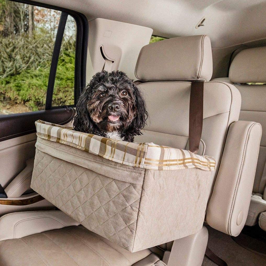 PetSafe Happy Ride Quilted Booster Seat, Dog booster seat for cars trucks, Easy-to-adjust strap - Image 3