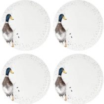 Portmeirion Home & Gifts WNKC4077-XB Dinner Plate-Set of 4, Ceramic