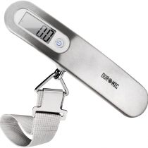 Duronic Luggage Scale White LS1013 Digital 50KG Capacity for Bag | Suitcase | Travel | Digital | Scales Weight with Straps and Batteries for Travel | Outdoor | Home