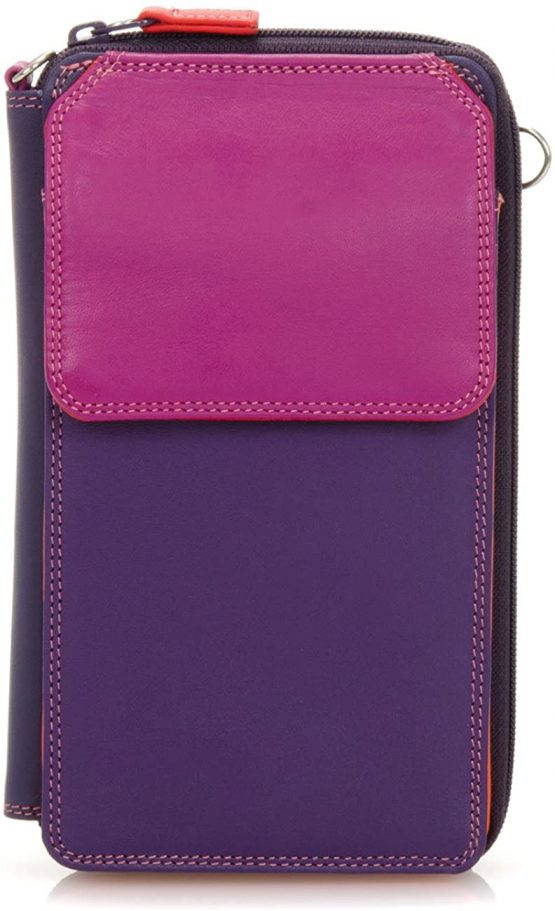 Mywalit Leather Zip Round Multi Purse Shoulder Bag 1220 - Image 4