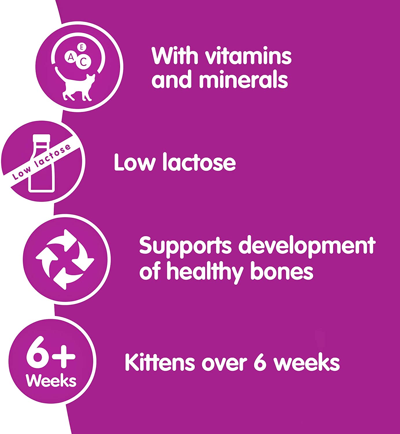 Whiskas Cat Milk 15 x 200 ml bottles, Complementary Cat Food for Kittens over aged 6 weeks, 200 ml (Pack of 15) - Image 3