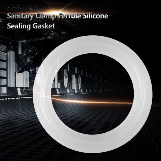 10PCs Silicone Sealing Gasket Ring Washer Set, 1.5" Tri-Clamp Gasket O-Ring Sealing Washer Sanitary Clamp Ferrule Fittings for OD 50.5mm Sanitary Pipe Weld Ferrule - Image 2