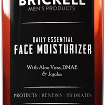 Brickell Men's Daily Essential Face Moisturizer for Men, Natural and Organic Fast-Absorbing Face Lotion with Hyaluronic Acid, Green Tea, and Jojoba, 118 mL, Scented