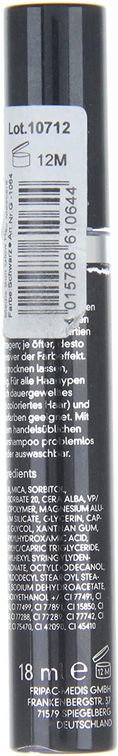 Medis Sun Glow Black Hair Mascara, 18 ml, 18 ml (Pack of 1) - Image 2