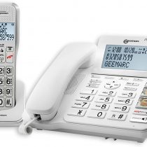 Geemarc AMPLIDECT COMBI 595- Amplified Corded and Cordless Telephone with Large Photo Buttons and SOS buttons for Hard of Hearing- UK Version