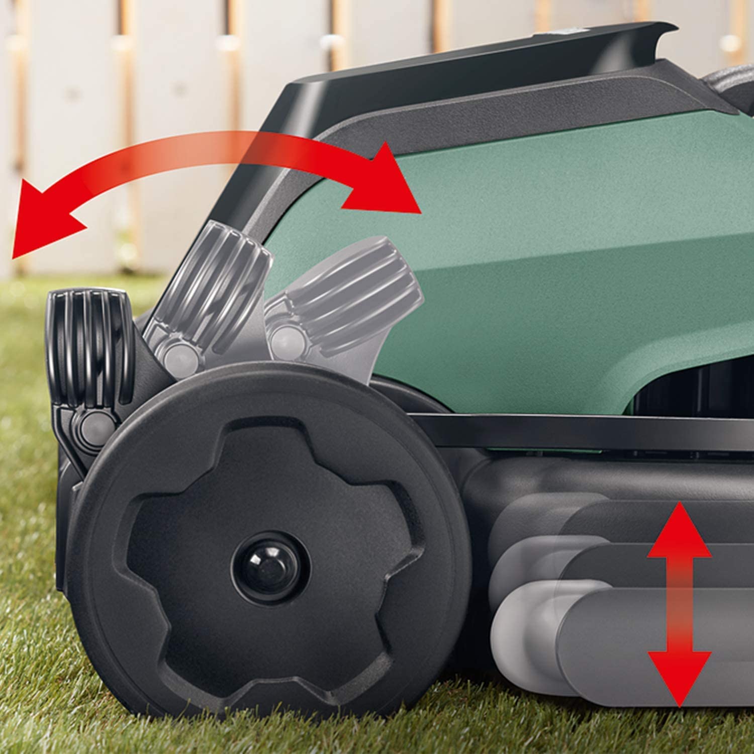 Bosch Cordless Lawnmower CityMower 18 (18 Volt, 1x battery, cutting width: 32 cm, lawns up to 300 m², in carton packaging) - Image 4