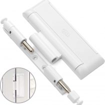 CAL DOUBLEX XL,white, for door and window security, burglar protection, window lock - 2 steel latches