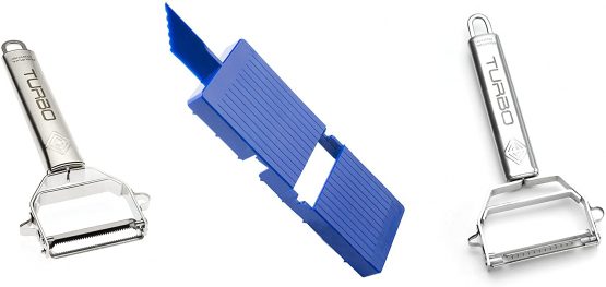 Vegetable Slicer Set by Original Turbo Peeler – Slice, Peel, Grate and Julienne Fruit and Vegetables