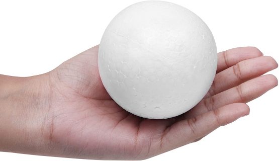 Belle Vous Styrofoam Craft Balls (24 Pack) - 8cm / 3 inches White Foam Spheres - Smooth Polystyrene Balls for Ornaments, DIY Arts/Crafts, Household/School Projects, Party Decoration, Christmas Baubles - Image 4