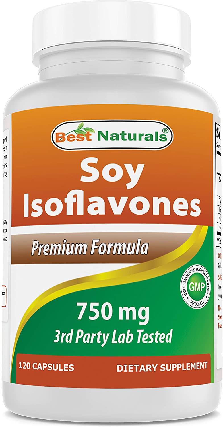 Best Naturals Soy Isoflavones 750 Mg 120 Capsules (120 Count (Pack of 1))
