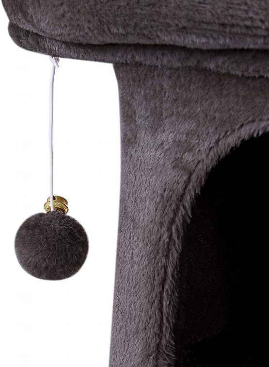 dibea KB00331 Cat Scratching Post Height 60 cm Dark Grey - Image 4