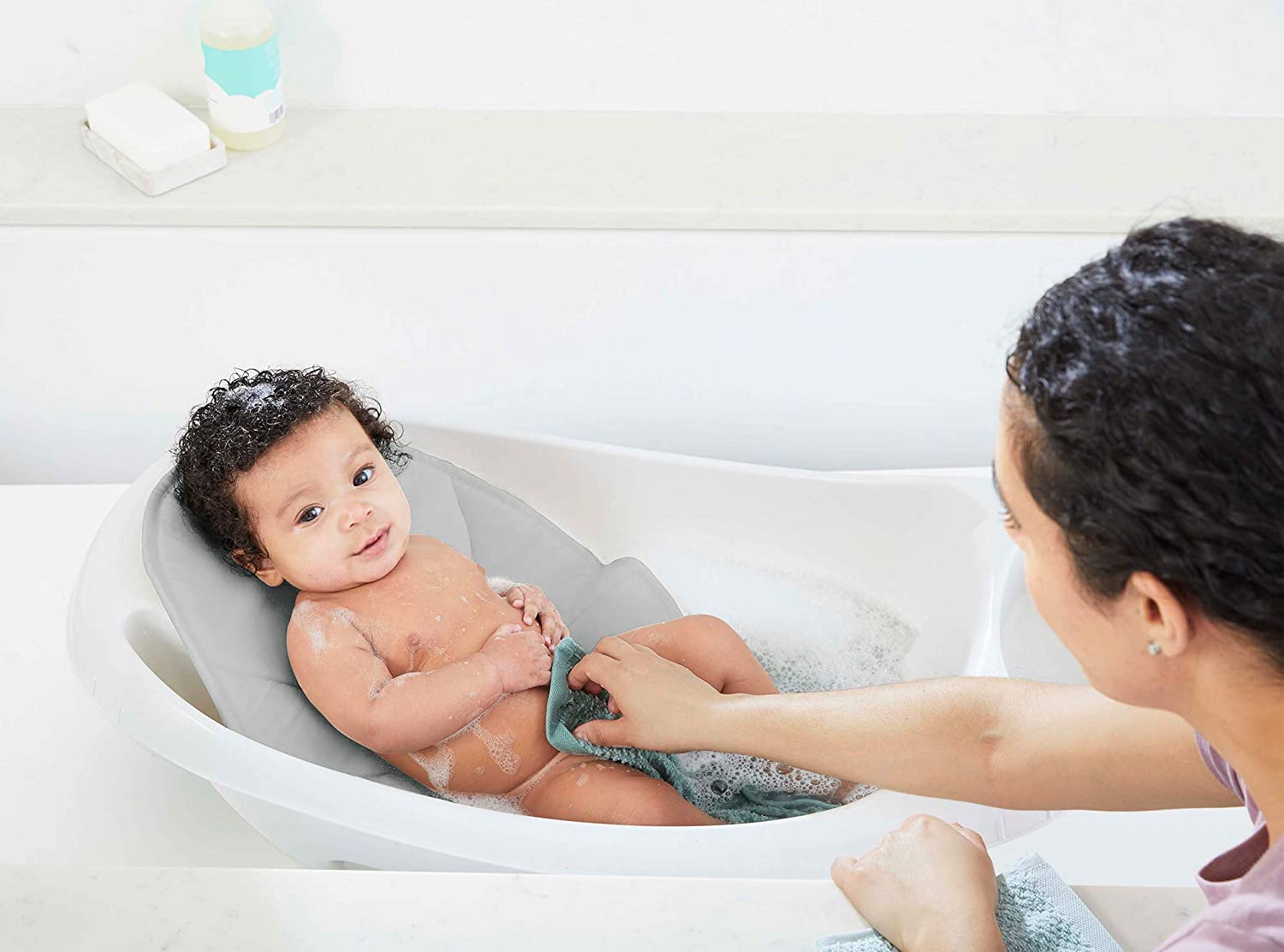 Summer Infant Baby Bath Cushion, Grey, 180 g, 1 Count (Pack of 1) - Image 3