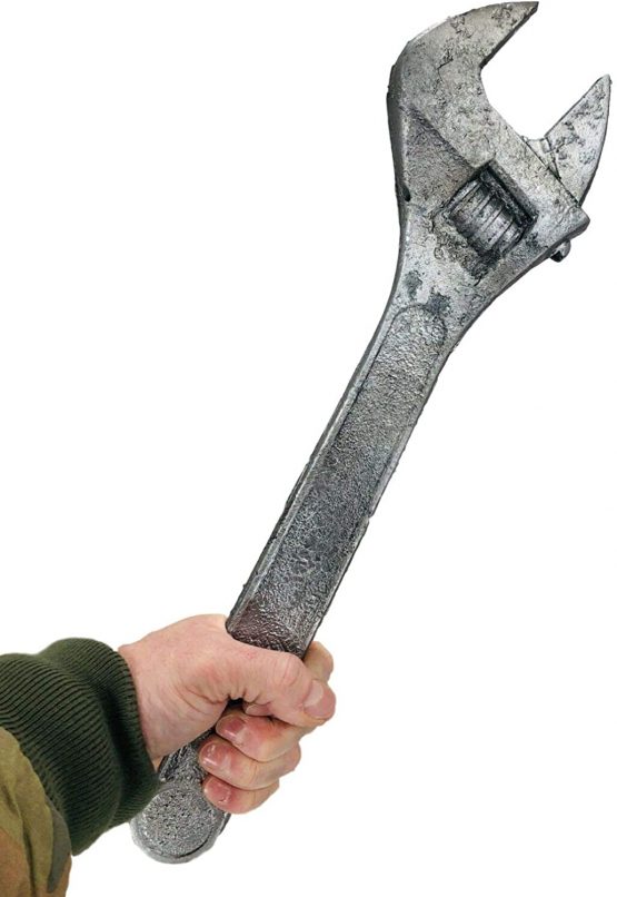 Rubber Johnnies , Large Spanner, Fake Weapon, Builders Prop, Halloween Accessories, Realistic Foam Prop, Costume Weapons, Wrench, Cosplay, Plumber, Car Mechanic