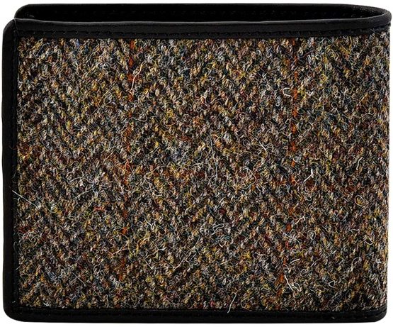 Mens Harris Tweed Trifold Wallet Purse Boxed - Image 3