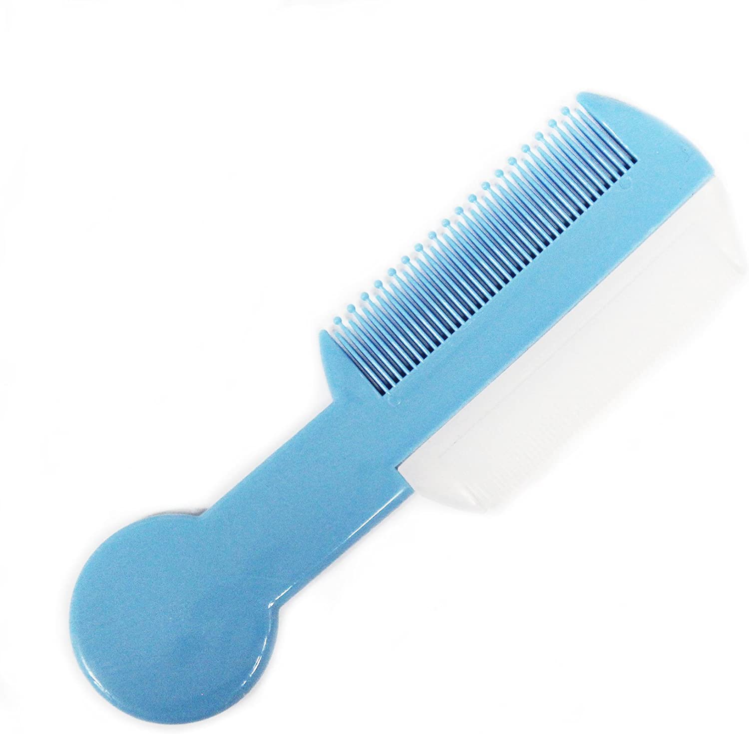poupy 153.6 Comb with Rounded Teeth Soft and, Assorted Colours, multi-coloured, 1 Unità (Confezione da 1) - Image 3