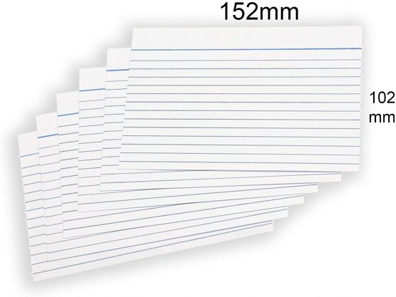 [800 Pack] A6 Revision Cards 6x4 White Record Cards FlashCards Ruled (6"x 4") 152mm x 102mm Blank Flash Cards Index Cards - Image 4