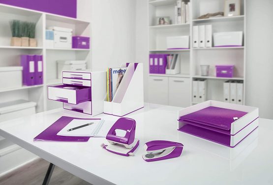 Leitz Drawer Cabinet, 3 Drawers, A4, Click and Store Range 60480062 - Purple - Image 3