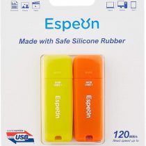 Espeon 2-Pack 64GB USB 3.1 Flash Drive, Vibrant colours - Orange, Yellow