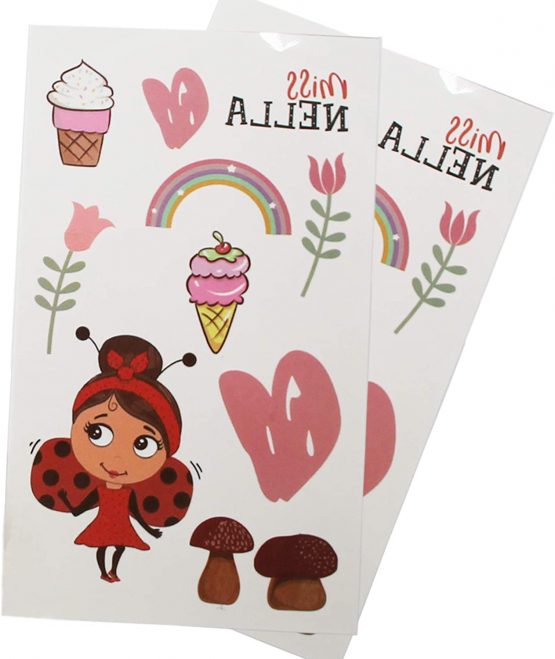 MISS NELLA NAIL KIT- Nail accessories set for kids- nail stickers, tattoos, nail filer & toe separators- all designed for children hands & toes - Image 4