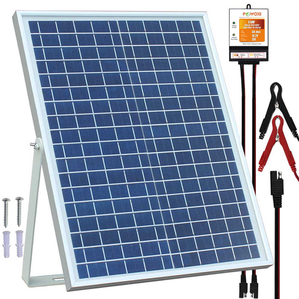 POWOXI 20W 12V Solar Panel Kit