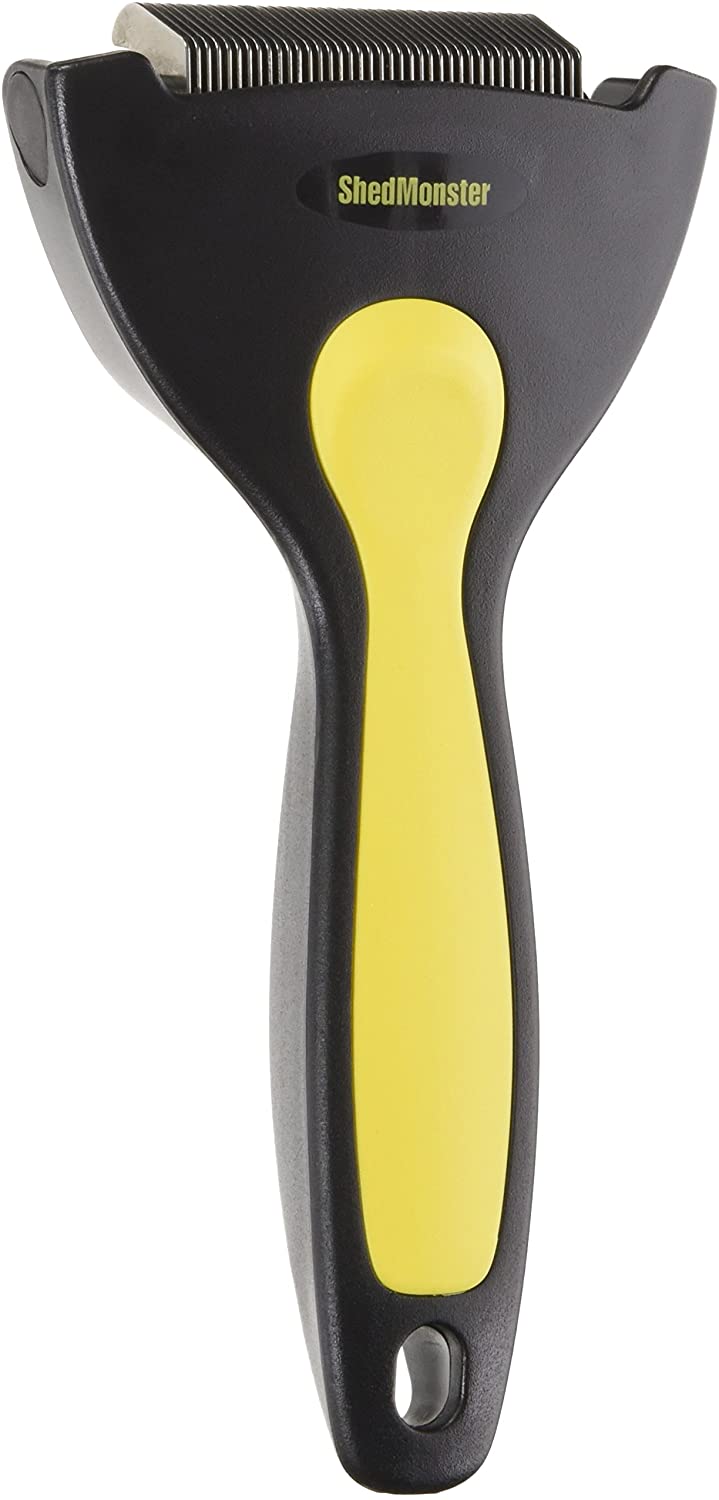 Kerbl Monster Detangling Currycomb Shed, Yellow, 40 Messer - Image 2