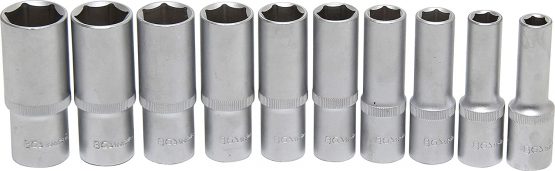 BGS 2435 | Socket Set, Hexagon, deep | 12.5 mm (1/2") Drive | Inch Sizes | 10 pcs. - Image 2
