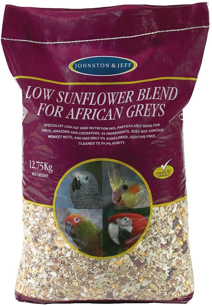 Johnston & Jeff Low Sunflower Diet for African Greys Parrot Food 12.75 kg, clear, 12.75 kg (Pack of 1) - Image 3