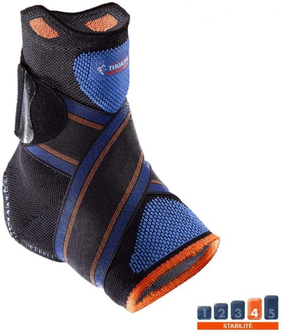 Novelastic Ankle Strap Thuasne Sport - Black/Blue/Orange - Size L