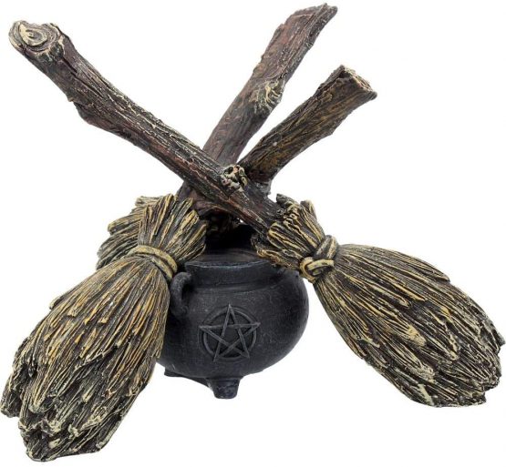Nemesis Now B1867F6 Broomstick Crystal Ball Crystal Ball Holder 16cm Brown - Image 3