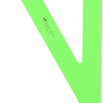 Faber Castell 734231 - Set Square for Technical Design, 28 cm, no Graduated, Green