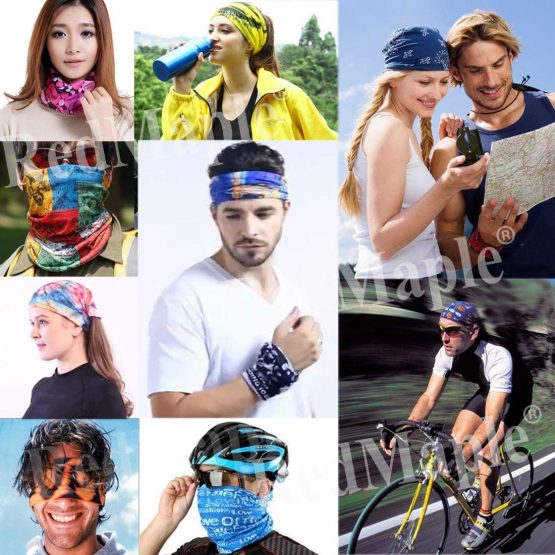 TAIYUNWEI Outdoor Multifunctional Sports Magic Seamless Scarf, Magic Head Scarf, Elastic Headband Bandana, UV Resistance Sport Headwear for Riding, Motorcycling, Hiking, Fishing, Yoga. - Image 2