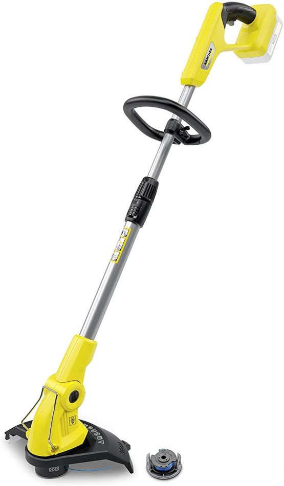 Kärcher 18V Battery-Powered Grass Trimmer LTR 18-30, Cutting Speed: 7800 rpm, Cutting Diameter: 30 cm, Thread Diameter: 1.6 mm, Can be Used with the Kärcher 18V Battery, Battery not Included
