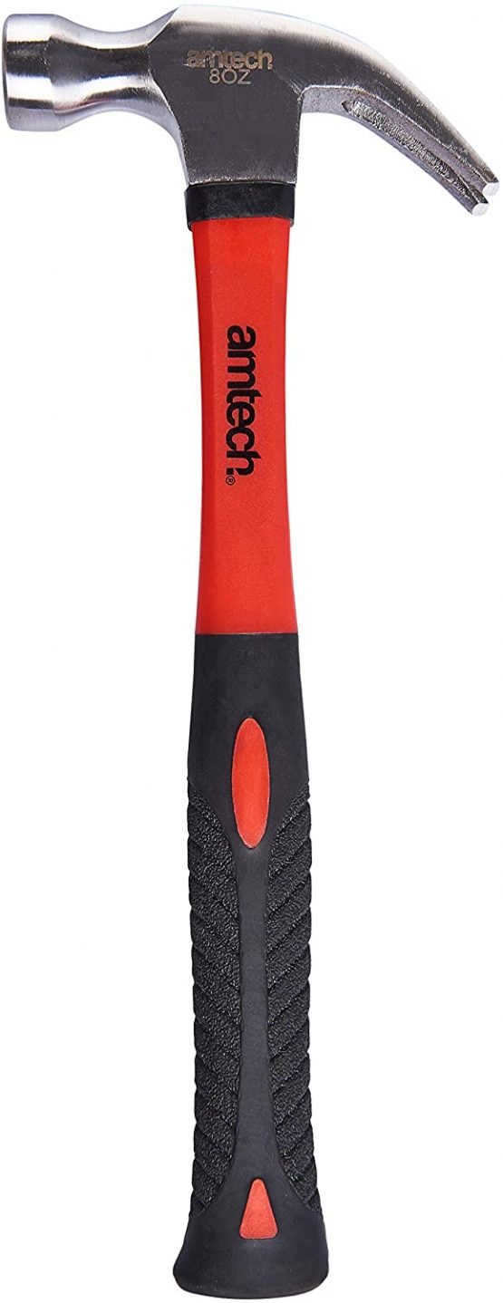 Amtech A0240 8oz (225g) Claw Hammer with fibreglass Shaft