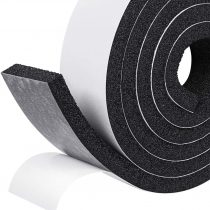 Fowong Open Cell Foam Insulation, 50mm(Width) X 12mm(Thick) X 2M(Length) Weather Stripping Window Insulation Air Conditioner Seal Low Density Foam Tape Shock-Absorbing