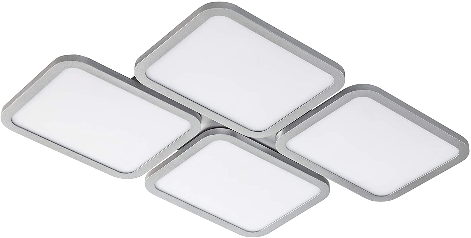 WOFI 30W REEV Silver Plastic Ceiling Light, Silberfarbig