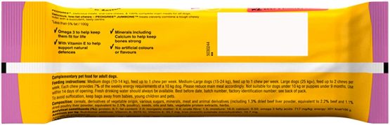 Pedigree Jumbone - Medium Adult Dog Treats with Beef and Poultry Flavour, 24 Chews 180 g - Image 3