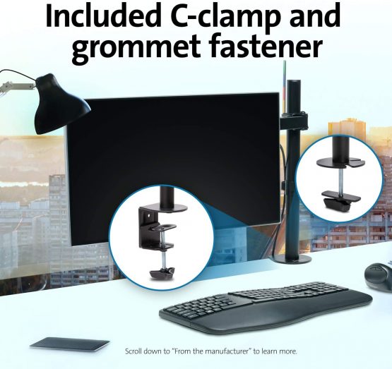 Kensington SmartFit Ergo Single Monitor Arm - Long, Black - Image 4