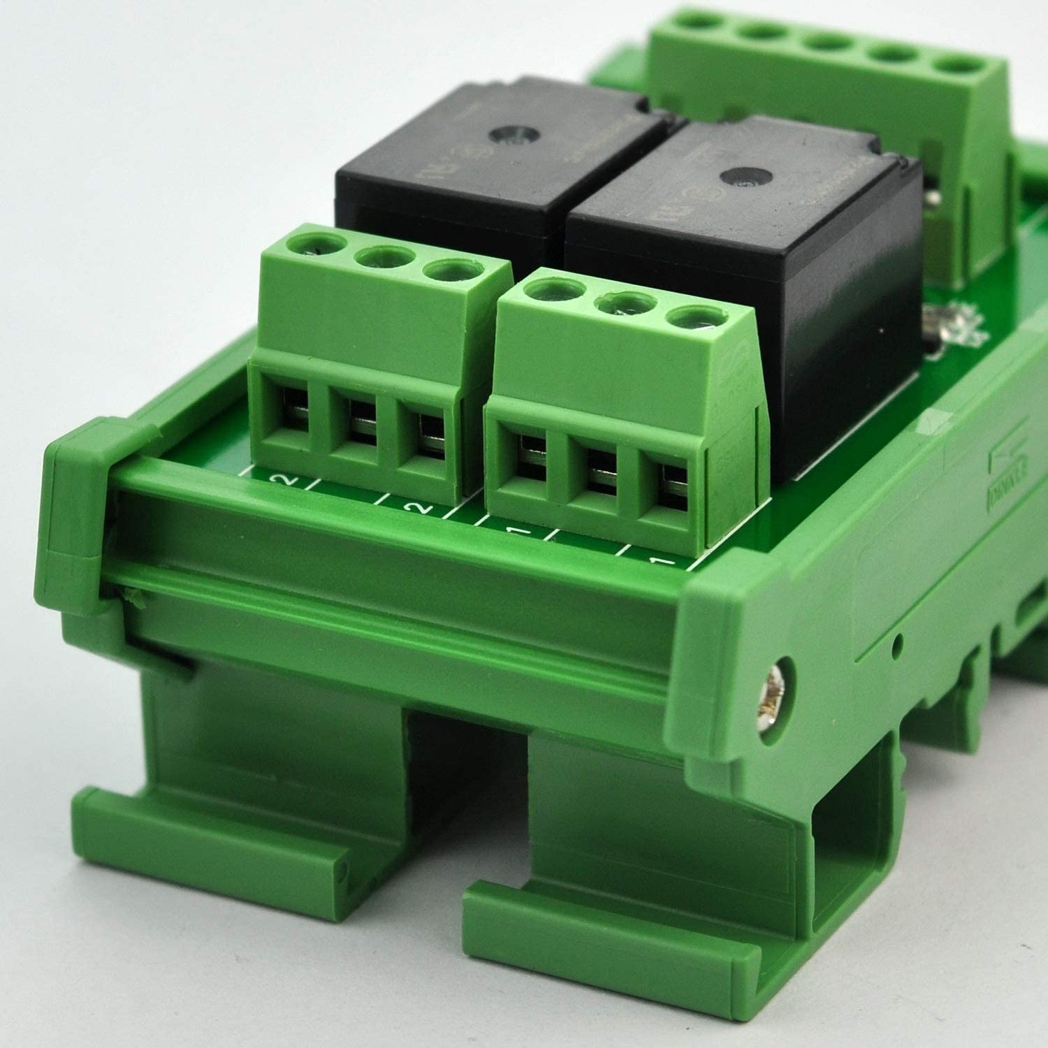 Electronics-Salon DIN Rail Mount 2 SPDT 10Amp Power Relay Interface Module, DC 5V Version - Image 4